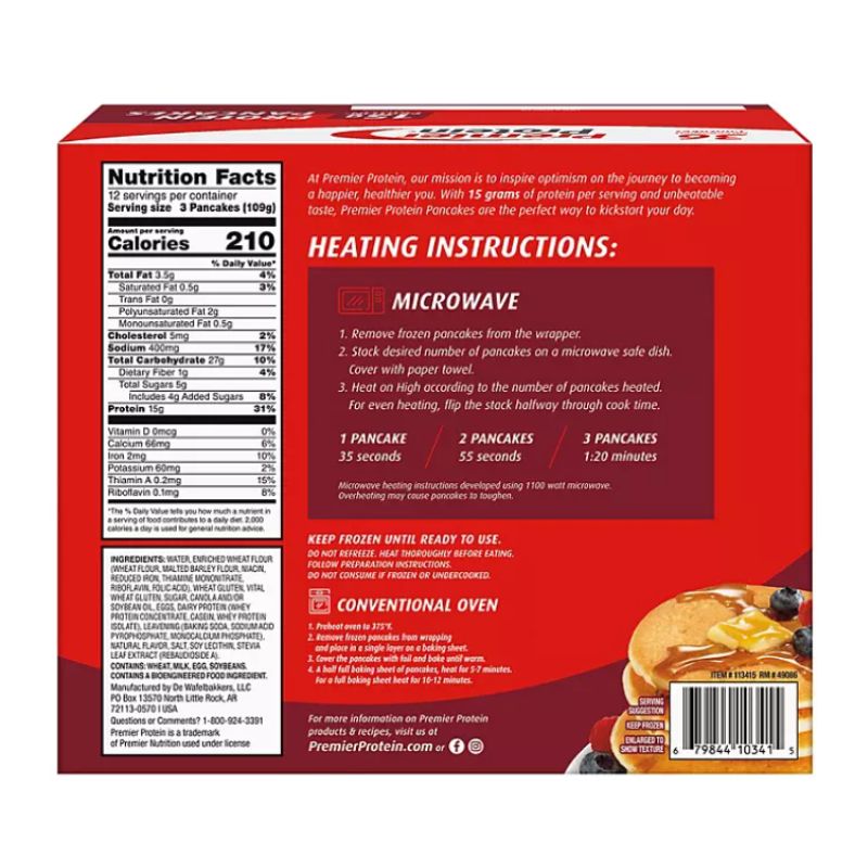 Premier Protein Pancakes (36 ct (3)