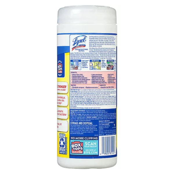 Lysol Disinfecting Surface Wipes, Citrus, 35 Wipes, Disinfectant (2)