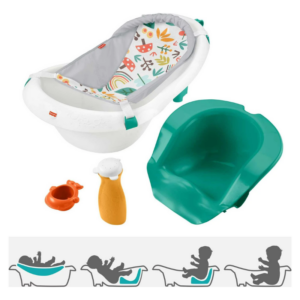 Fisher-Price 4-in-1 Sling ‘n Seat Tub Baby to Toddler Bath with 2 Toys