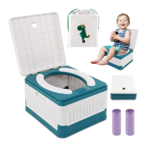 Fabulas Portable Potty for Toddler Travel, Foldable Travel Potty Training Toilet Seat