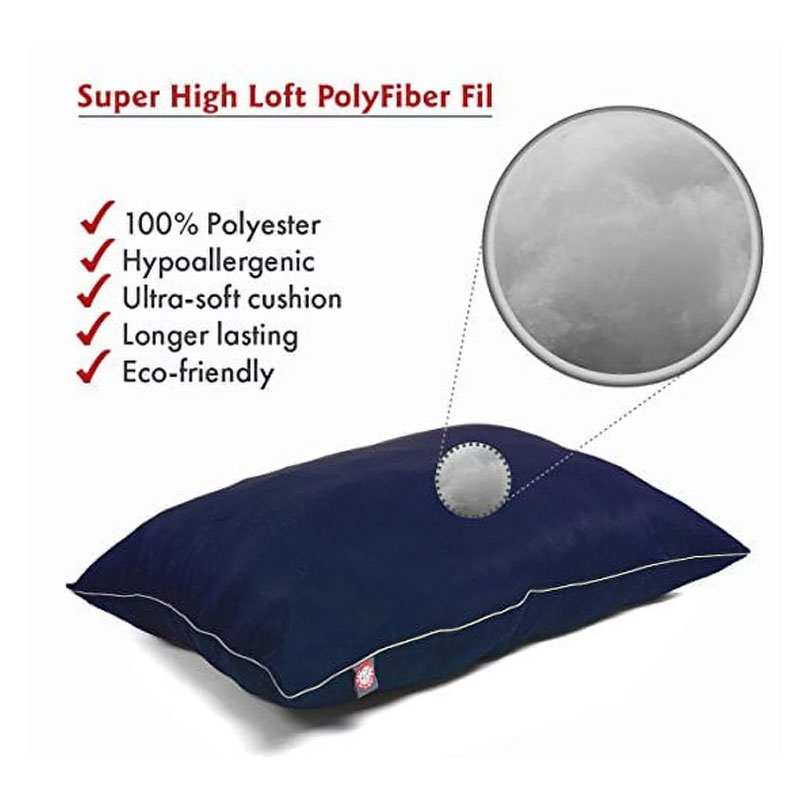 Majestic Pet Solid Color Super Value Dog Bed Machine Washable Blue-3
